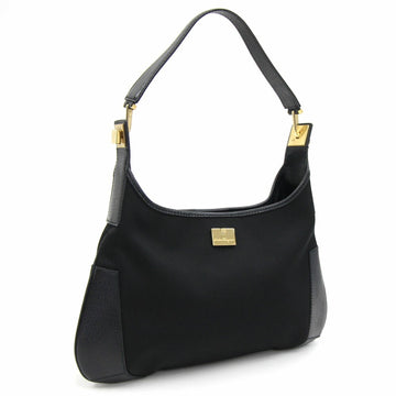 SALVATORE FERRAGAMO Ferragamo One Shoulder Bag 21 1898 Black Canvas Leather Ladies Salvatore