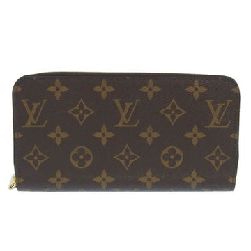 LOUIS VUITTON Monogram Zippy 12 Round Long Wallet M42616 Brown