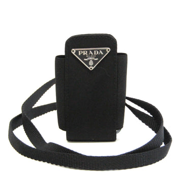 PRADA Nylon Others Black cigarette case neck strap