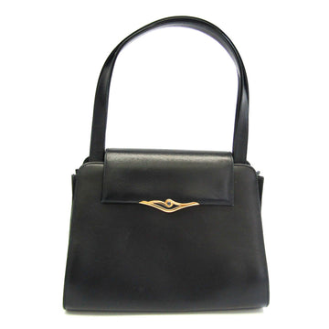 CARTIER Sapphire Line Women's Leather Handbag Navy Black