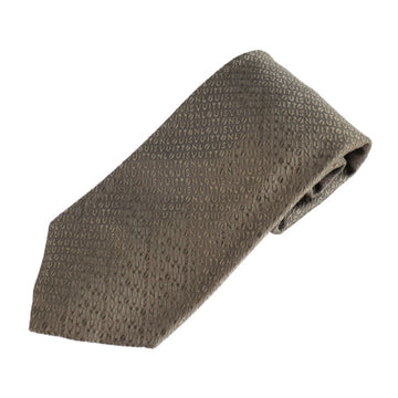 LOUIS VUITTON tie silk bronze series LV logo total pattern