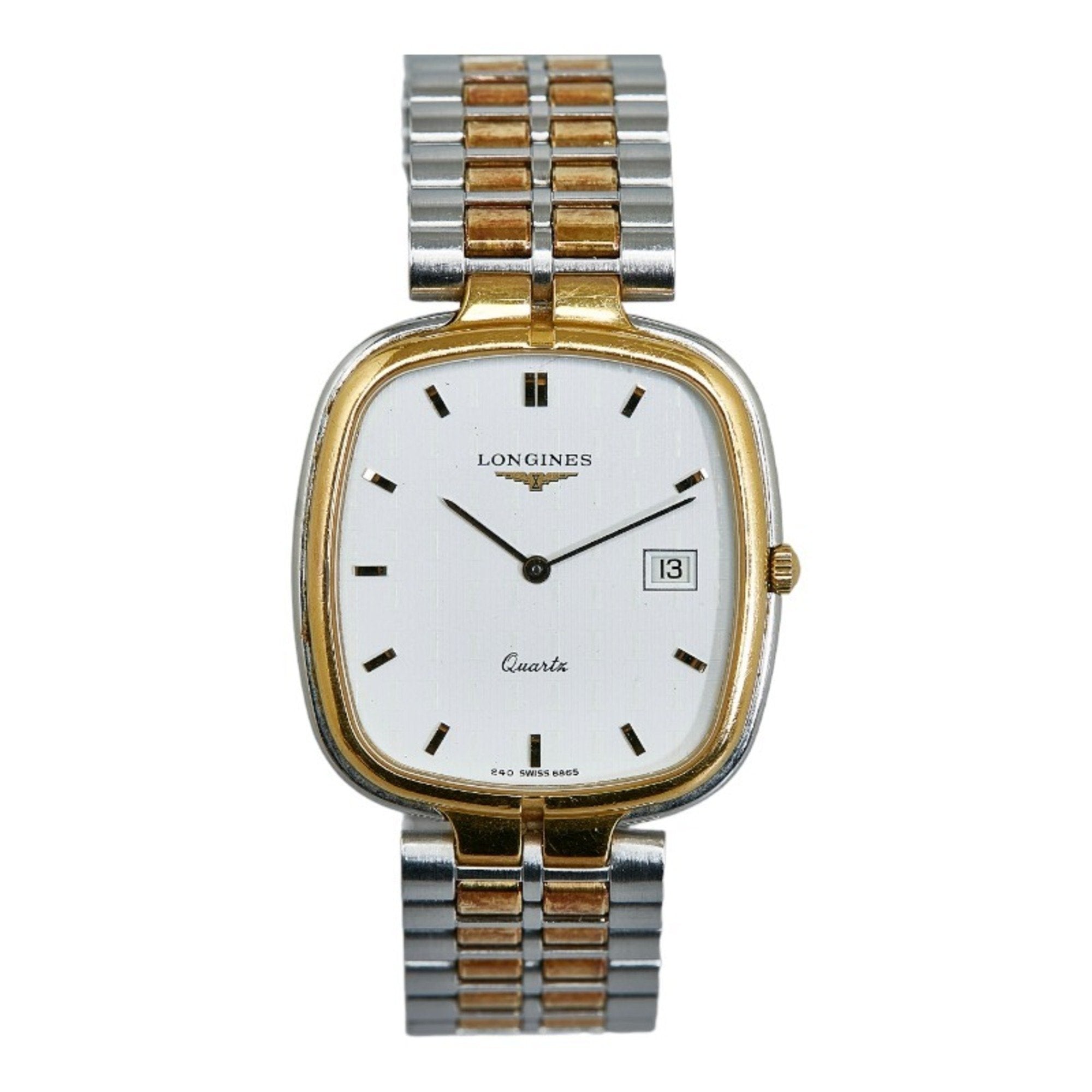 LONGINES Quantx Watch Quartz White Dial Stainless Steel Ladies