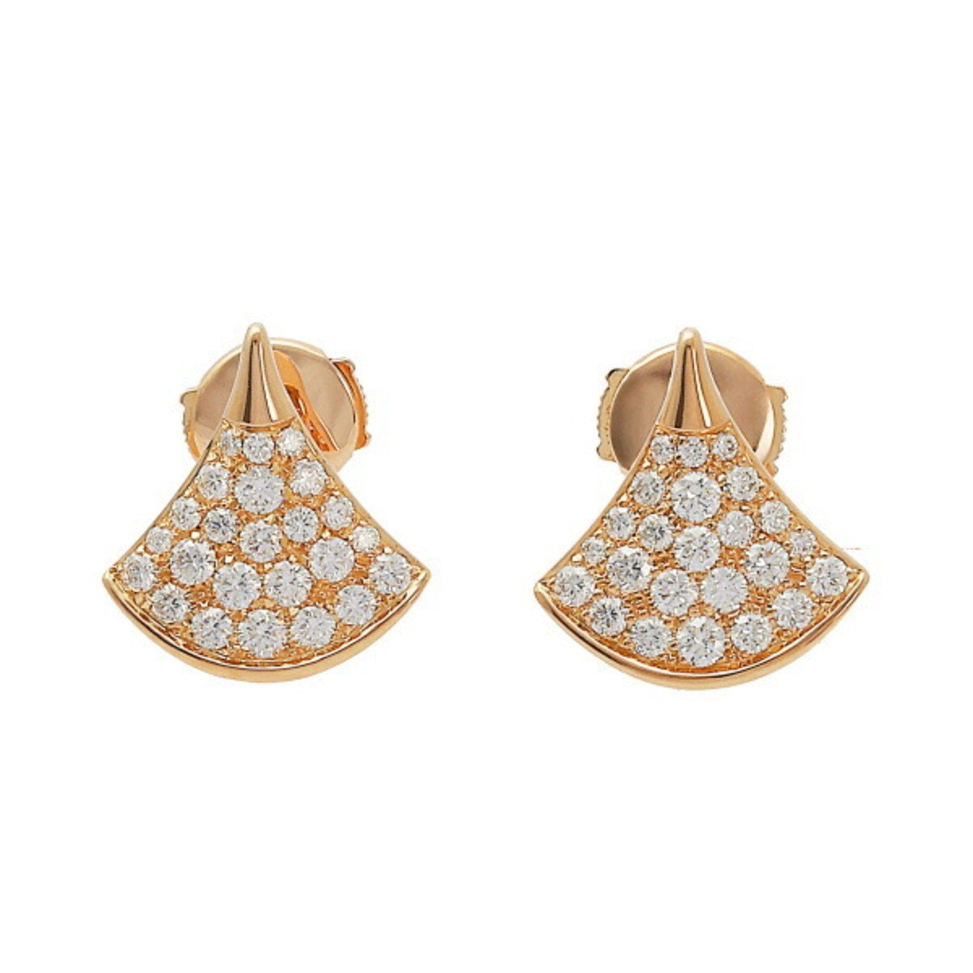 Pre-owned Bvlgari Diva's Dream Pink Gold Earrings | ModeSens