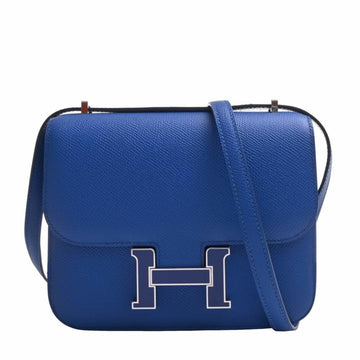 HERMES Vaux Epson Constance 3 Shoulder Bag Blue Ladies