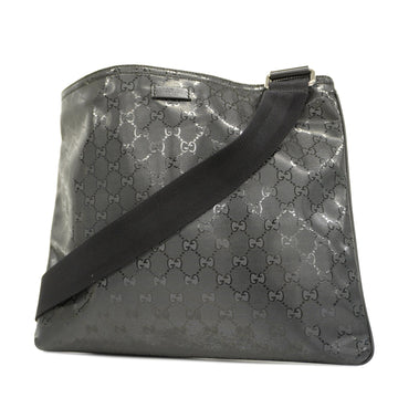 GUCCIAuth  GG Imprime Shoulder Bag 201446 Women's Shoulder Bag Black