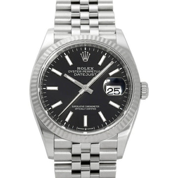 ROLEX Datejust 36 126234 Bright Black Dial Watch Men's