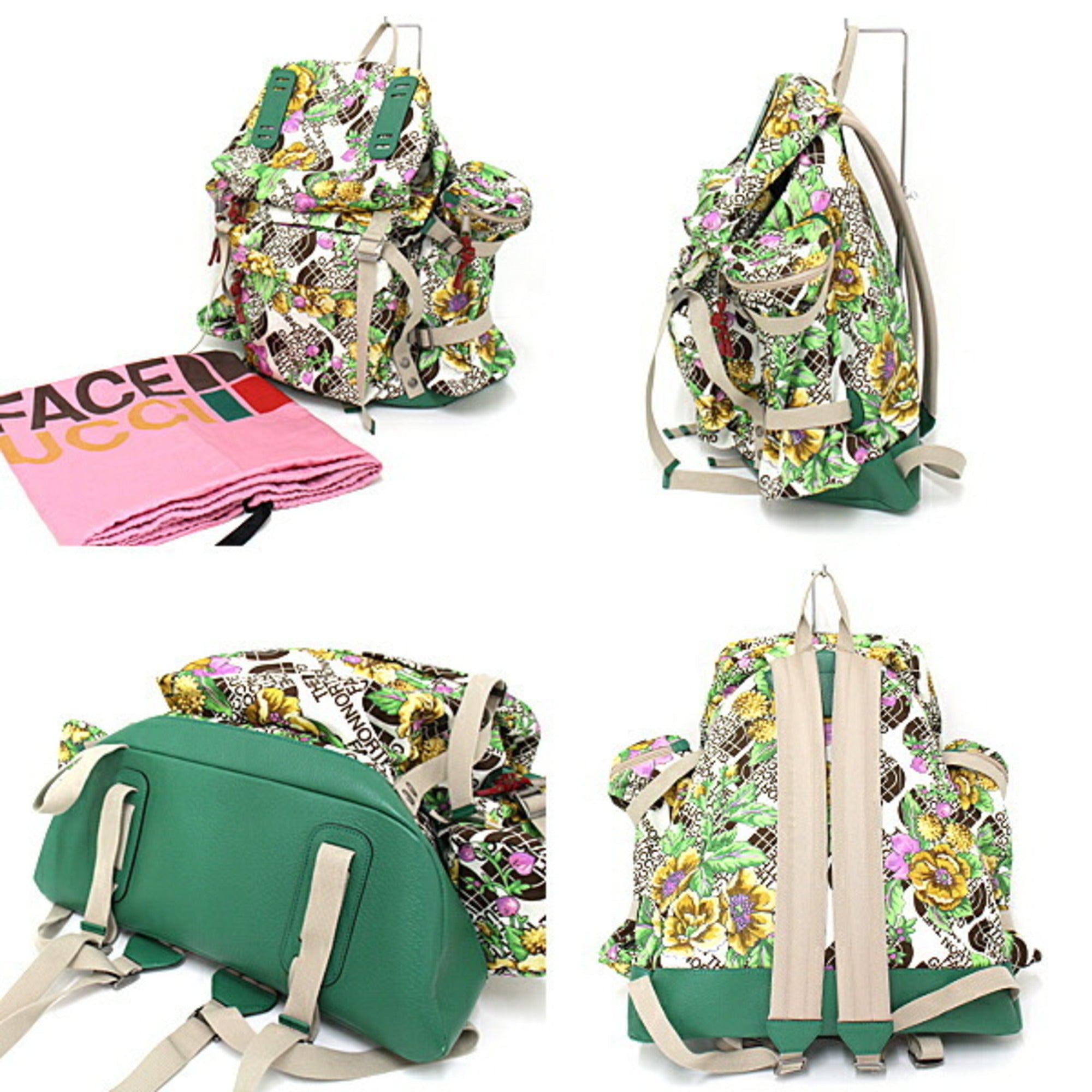 Gucci North Face collaboration GUCCI The large floral backpack 65029