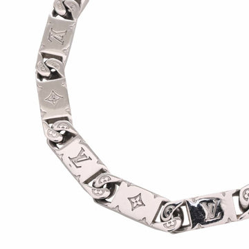 LOUIS VUITTON Monogram Tide Up Necklace M00919 Silver Women's