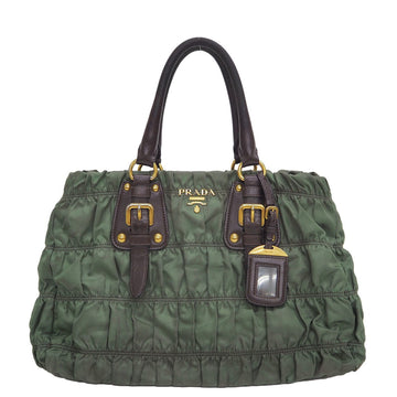 Prada nylon 2WAY handbag green BN2346