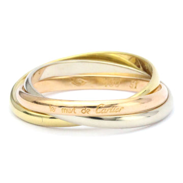 CARTIER Trinity Pink Gold [18K],White Gold [18K],Yellow Gold [18K] Fashion No Stone Band Ring Gold