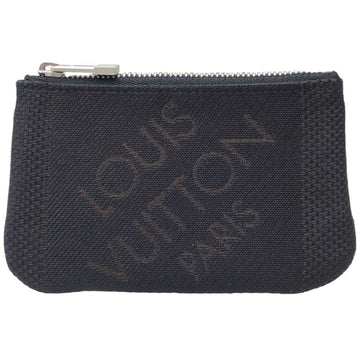 LOUIS VUITTON Pochette Cle M93549 Coin Case Damier Jean Noir 083402