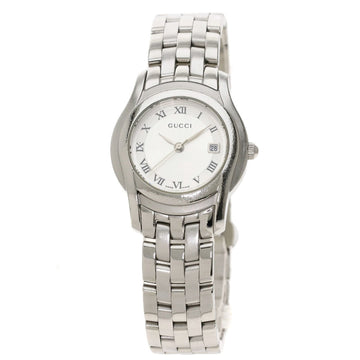 GUCCI 5500L Watch Stainless Steel Ladies