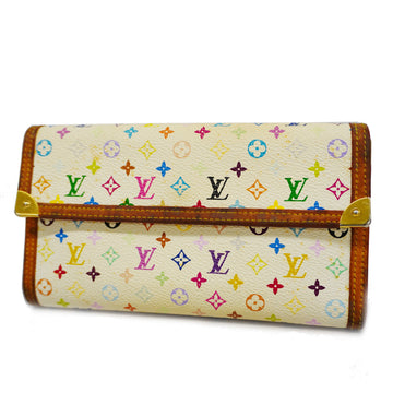 LOUIS VUITTONAuth  Monogram Multicolore Portofeuil International M92659 Women's