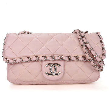 CHANEL Chain Shoulder Bag Matelasse Stitch No. 14 Pink Coco Mark Chic Ladies shoulder bag coco pinki