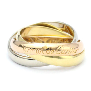 CARTIER Trinity Pink Gold [18K],White Gold [18K],Yellow Gold [18K] Fashion No Stone Band Ring