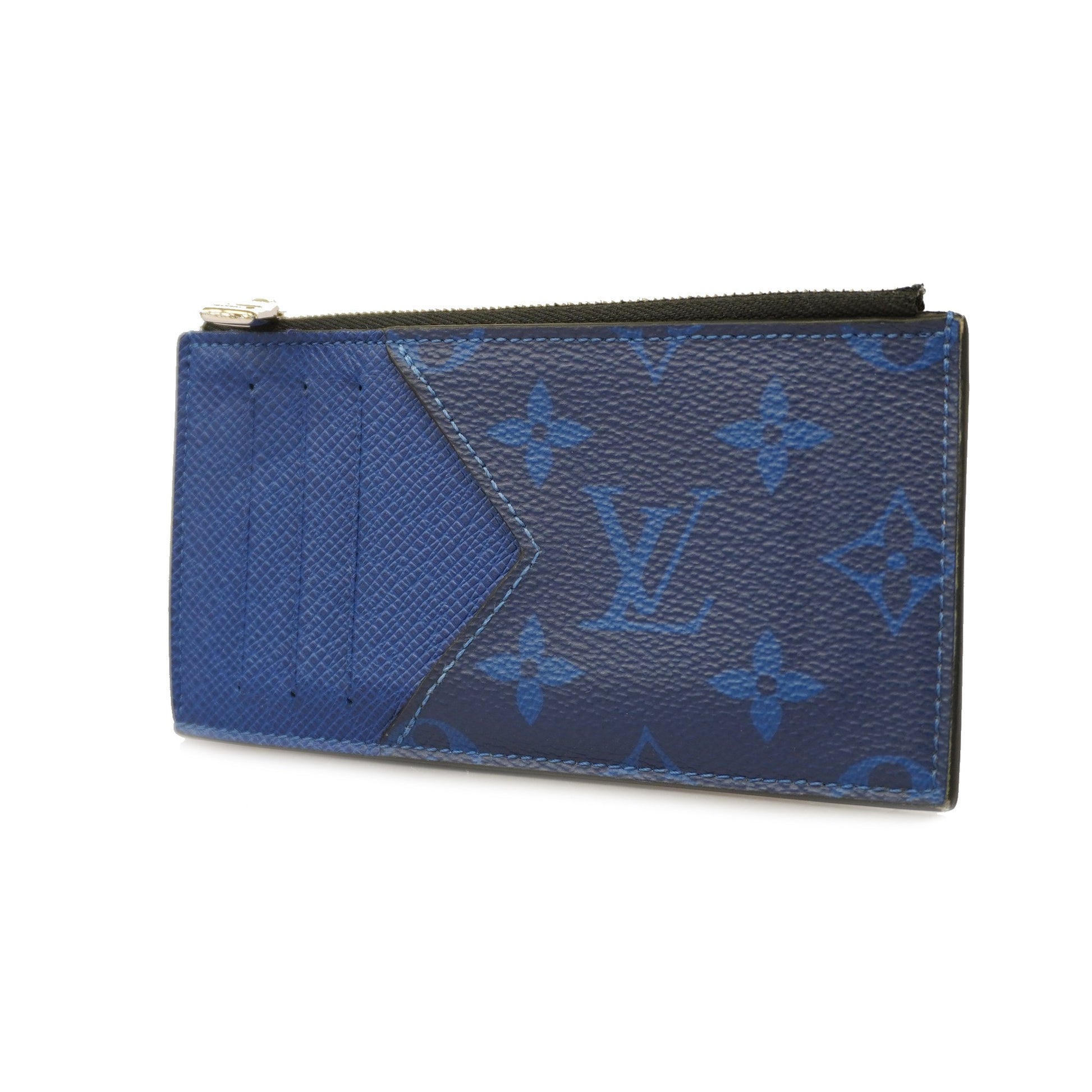 Louis Vuitton Coin Card Holder in Taigarama Cobalt Blue