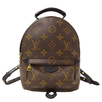 LOUIS VUITTON Bag Monogram Women's Backpack Palm Springs MINI Brown Black M44873