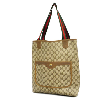 Gucci Sherry Line 39 02 003 Women's GG Supreme Tote Bag Beige