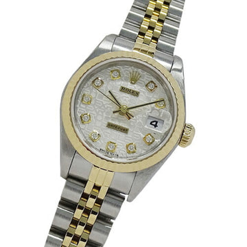 ROLEX Datejust 79173G K No. Watch Ladies 10P Diamond Computer Automatic Winding AT Stainless Steel SS Gold YG Combi Polished