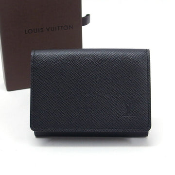 LOUIS VUITTON Taiga Anvelop Carte de Visite Black M30922