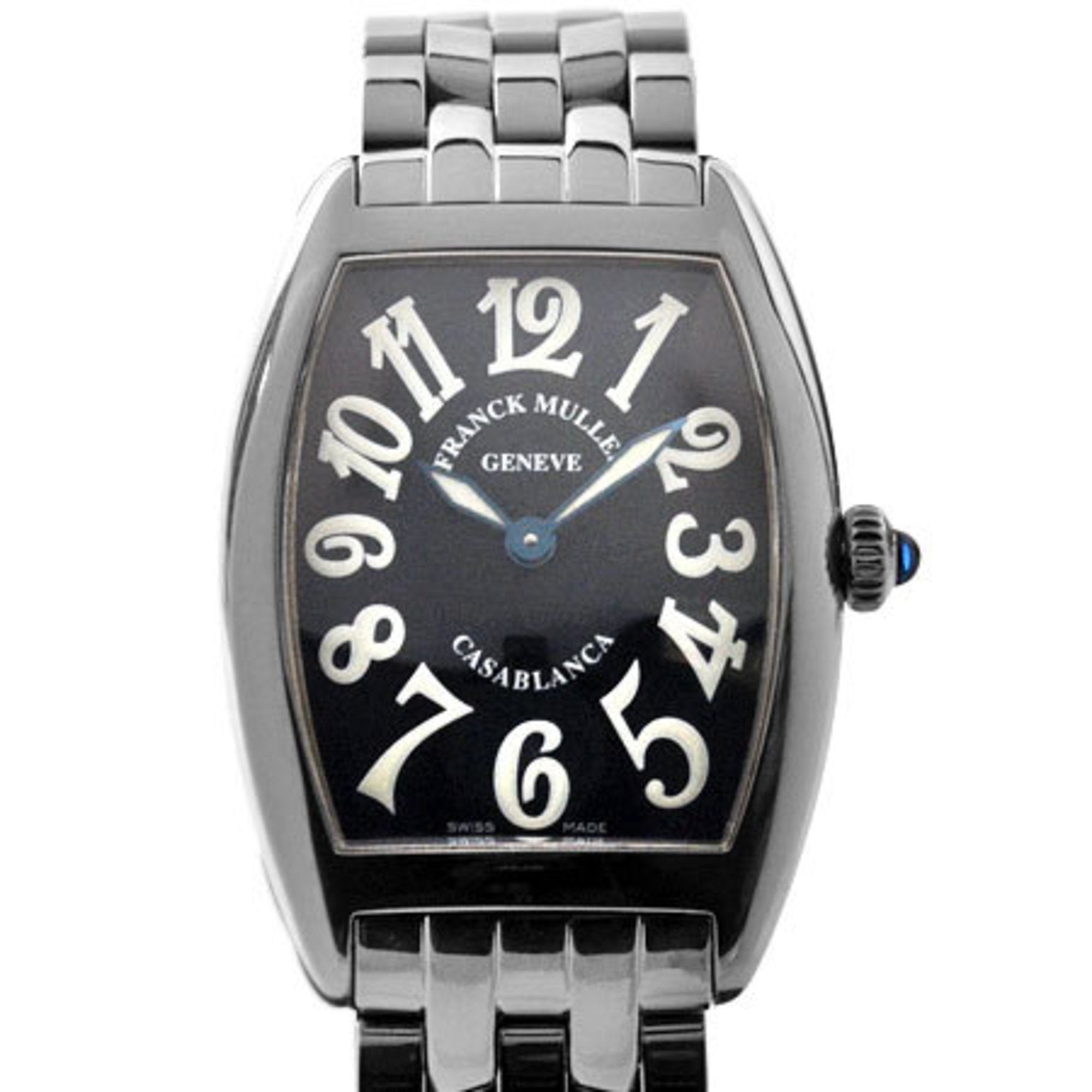 Franck Muller Casablanca SS Ladies Quartz Watch Black Dial 1752CASA OA