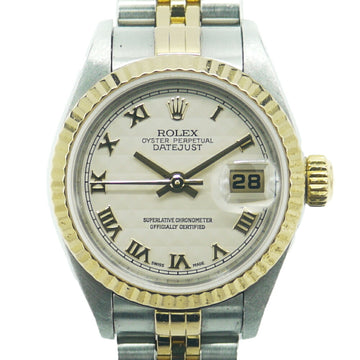 ROLEX Datejust 79173 Y serial automatic winding Roman numeral pyramid dial women's watch