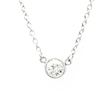 TIFFANY Diamonds By The Yard By The Yard Platinum Diamond Men,Women Fashion Pendant Necklace [Silver]