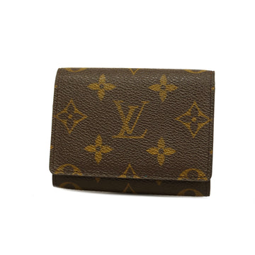 LOUIS VUITTONAuth  Monogram Amberop Cult De Visit M62920 Business Card Case