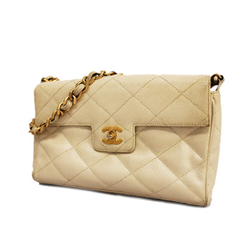 CHANELAuth  Matelasse Chain Shoulder Women's Caviar Leather Handbag,Shoulder Bag