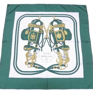 HERMES scarf Carre 90 BRIDES de GALA silk green/multicolor ladies