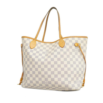 LOUIS VUITTON Tote Bag Damier Azur Neverfull MM N51107 Ivory Ladies