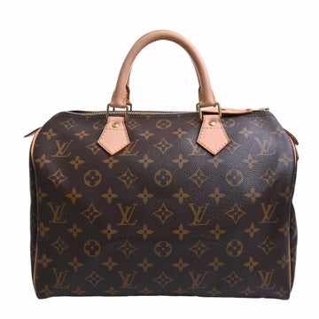 LOUIS VUITTON Monogram Speedy 30 Handbag Mini Boston Bag M41526 Brown Women's