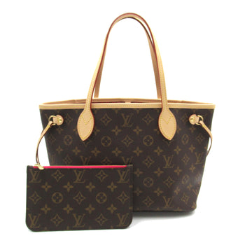 LOUIS VUITTON Never full PM Brown Fuchsia Monogram PVC coated canvas M41245