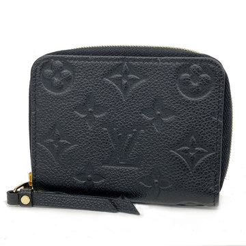 LOUIS VUITTON Wallet/Coin Case Monogram Empreinte Zippy Coin Purse M60574 Noir Ladies