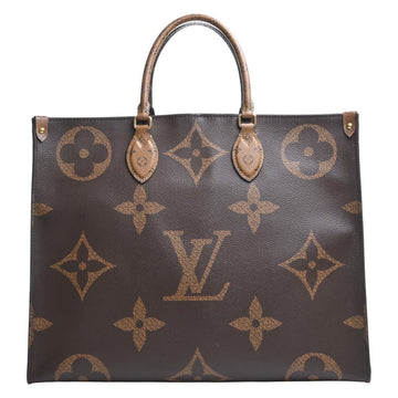 LOUIS VUITTON Giant Monogram Reverse On the Go GM Tote Bag M45320 Brown Women's