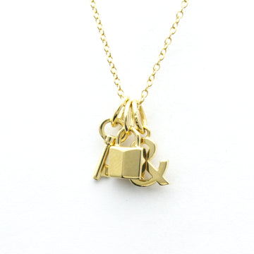 TIFFANY Love Lock And Key Necklace Yellow Gold [18K] No Stone Women,Men Fashion Pendant Necklace [Gold]