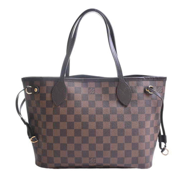 Louis Vuitton Damier Neverfull PM Tote Bag Brown PVC