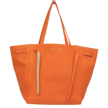 CELINE CABAS PHANTOM SMALL 176023 Women's Leather Tote Bag Orange