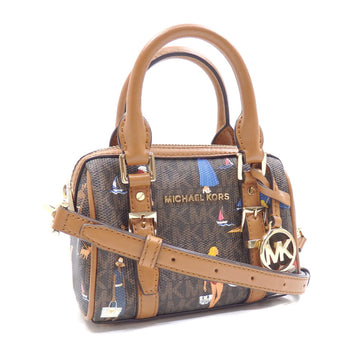 MICHAEL KORS Handbag Women's Brown PVC 32S1G07C0Y Shoulder