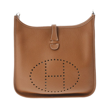 HERMES Evelyn 3 Gold Palladium Hardware U Engraved [Around 2022] Women's Taurillon Clemence Shoulder Bag