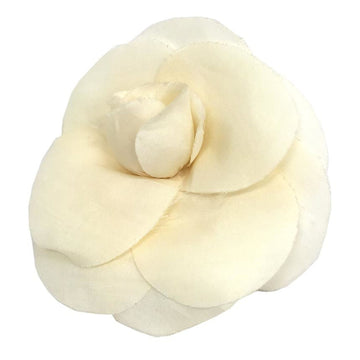 CHANEL camellia corsage brooch ivory white ladies