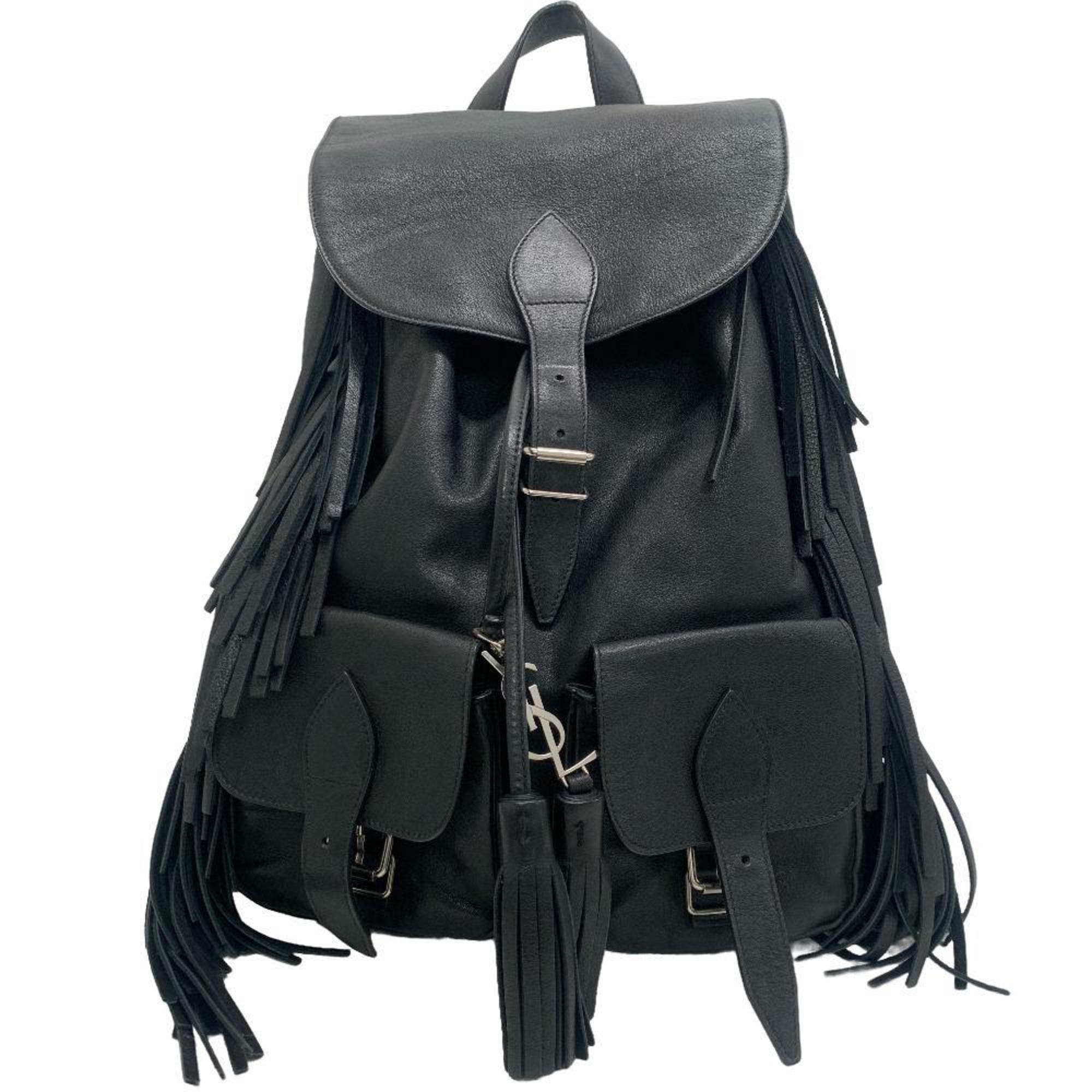 Black clearance fringe backpack