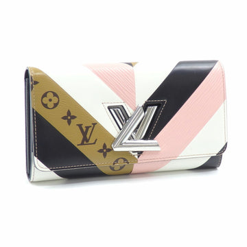 Louis Vuitton Bifold Long Wallet Epi Monogram Reverse Portefeuil Twist Women's M64346 Multicolor Leather