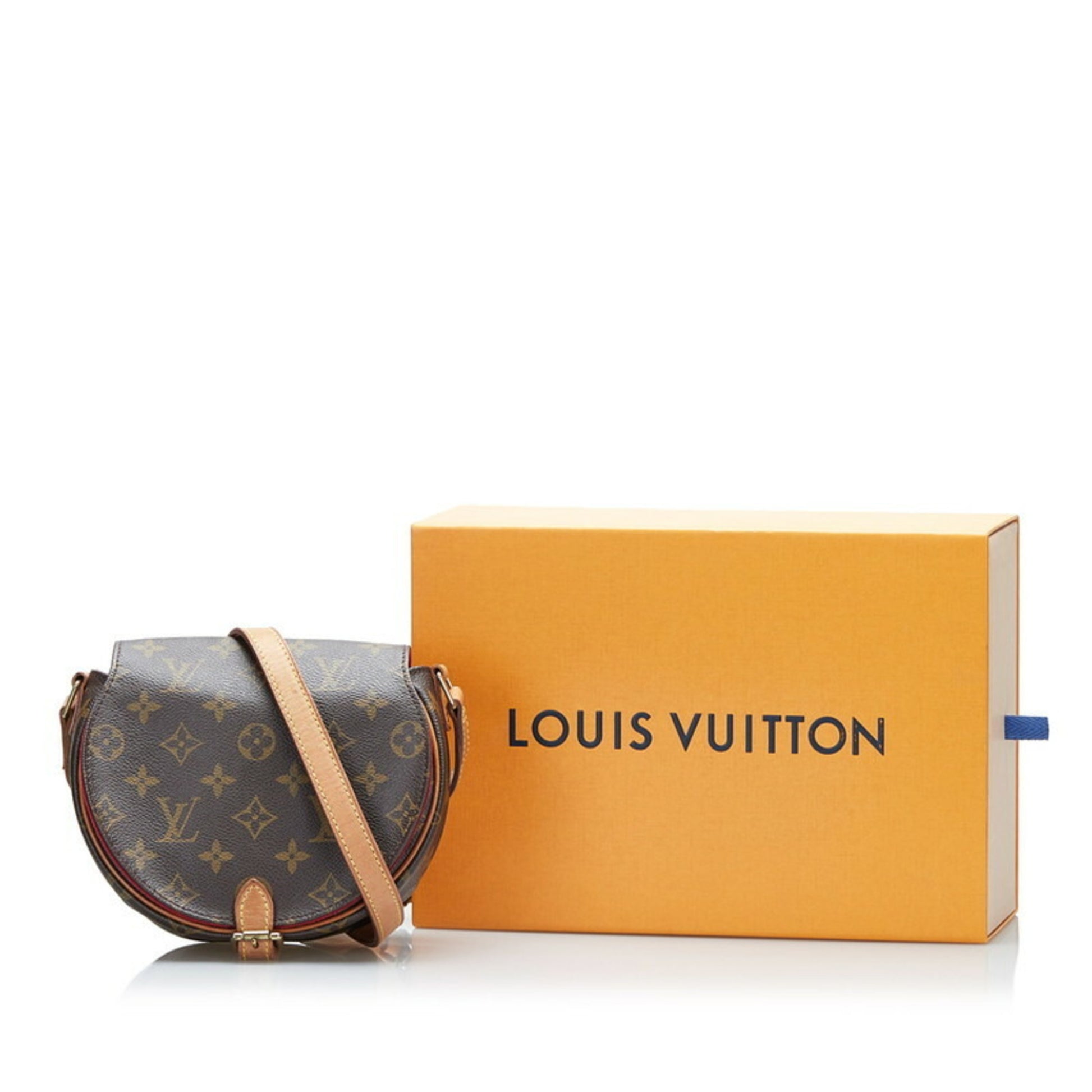 LOUIS VUITTON LV Tambourine Shoulder Bag Monogram Leather Brown M51179  29RC904