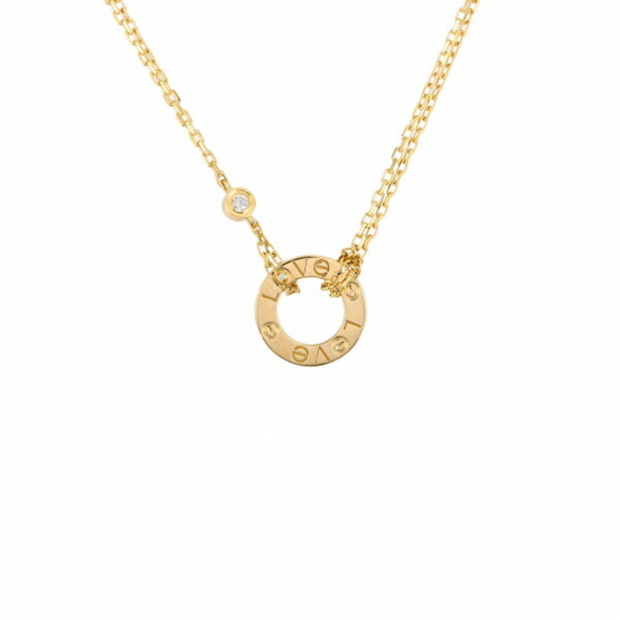 CARTIER Love Necklace Pendant K18YG Yellow Gold