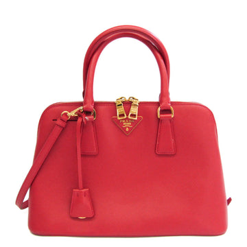 PRADA Saffiano BL0837 Women's Saffiano Lux Handbag,Shoulder Bag Red Color