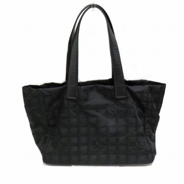 CHANEL New Travel Line Tote MM Black Bag Ladies