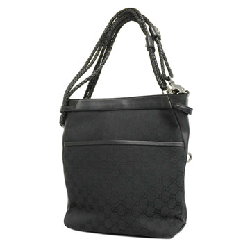 GUCCIAuth  Shoulder Bag 109097 Women's GG Canvas Shoulder Bag Black