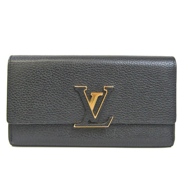 Louis Vuitton Taurillon Capsine Wallet M61248 Women's Taurillon Leather Long Wallet (bi-fold) Noir