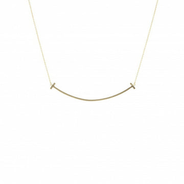 TIFFANY T Smile Large Necklace/Pendant K18YG Yellow Gold